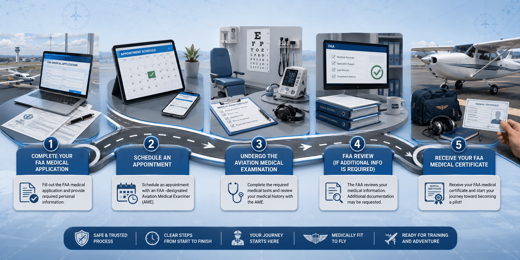 FAA medical certificate requirements for pilots
