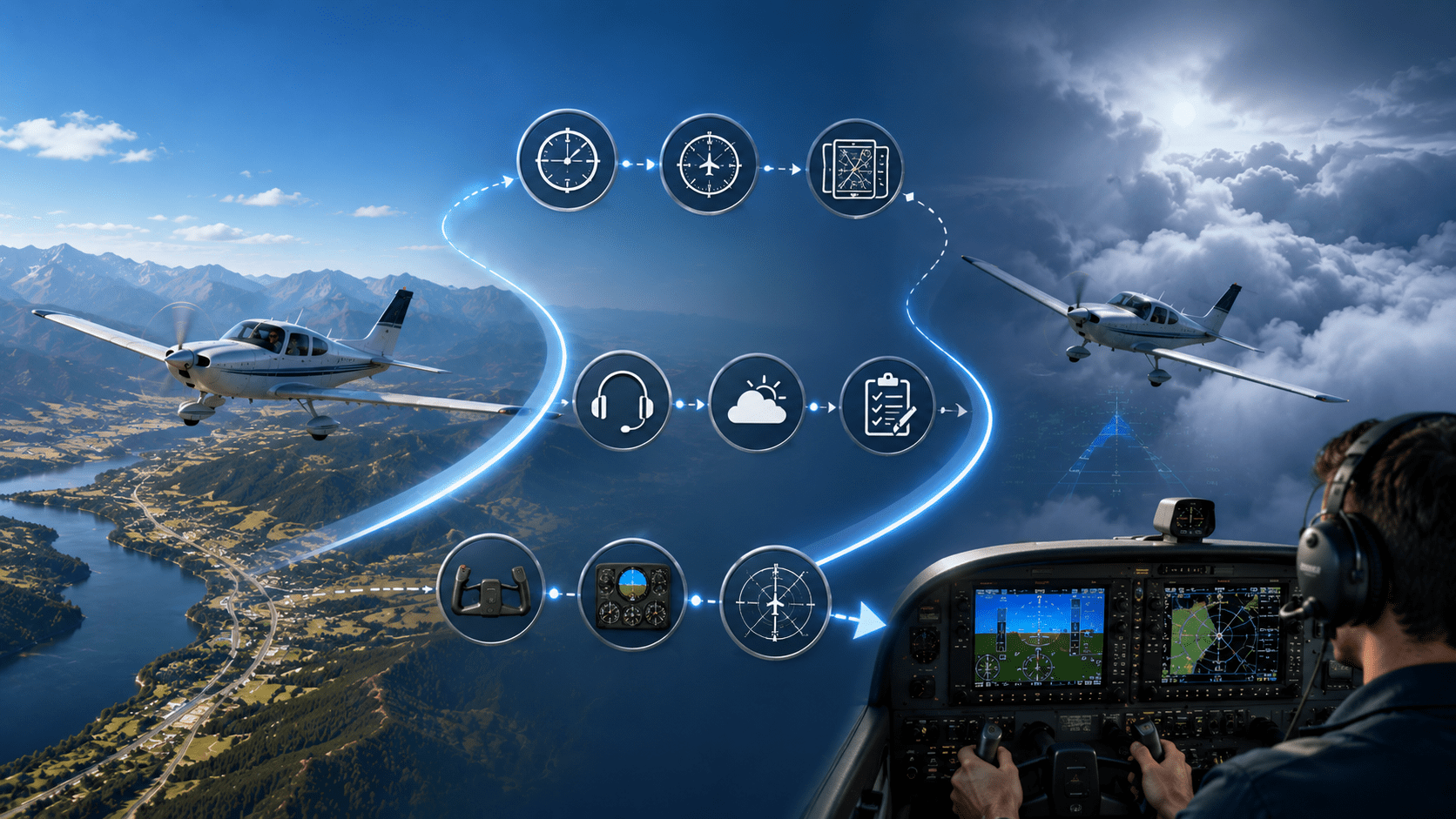 VFR and IFR flight rules comparison for pilots